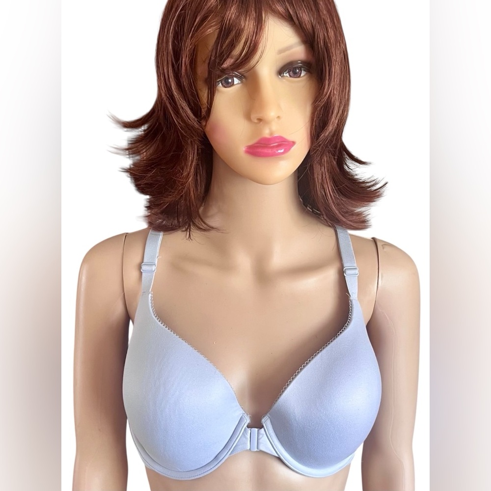 Victoria's Secret Gray Racer Back Bra with Molded Cups